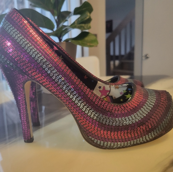 Sequin platform heels - Picture 1 of 5